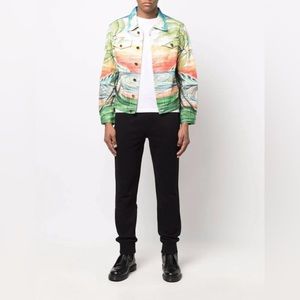 Fair Men Size Medium (31” X 29”) Versace Drawstring Joggers In Black 100% Cotton